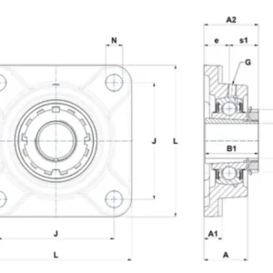 Zespół z oprawą żeliwną UKF 206 SNR Kup teraz